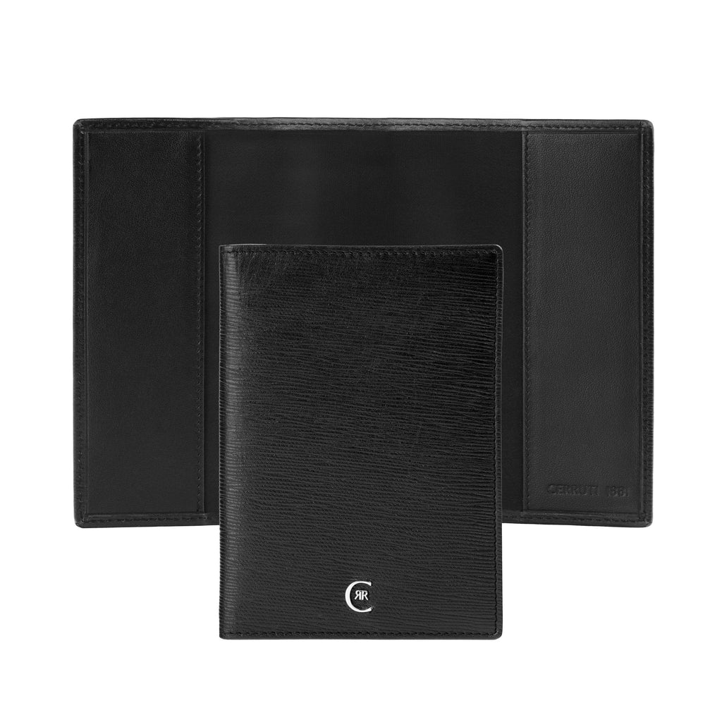 Business travel cases CERRUTI 1881 Black Passport holder Belgravia