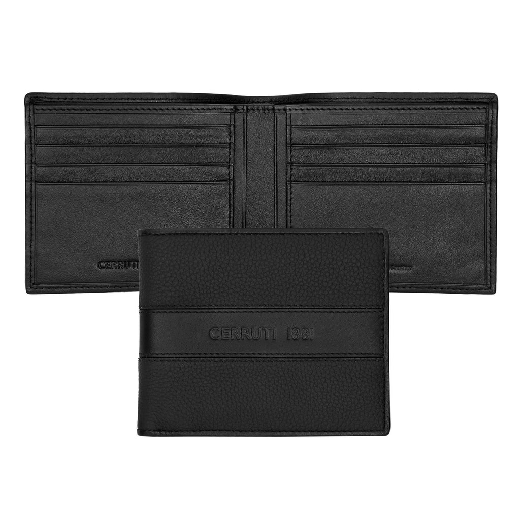 Prestige gift set CERRUTI 1881 Black Rollerball pen & Card wallet