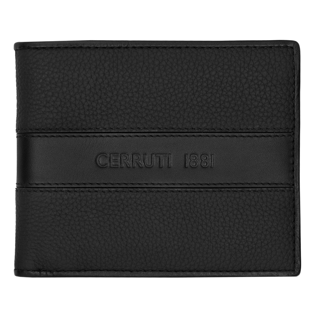 Men's small leather goods CERRUTI 1881 Black Card wallet Delano 