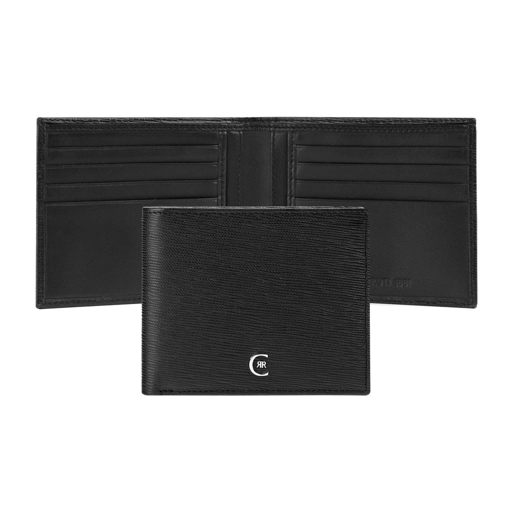 Classical card wallets CERRUTI 1881 Black Leather Wallet Belgravia