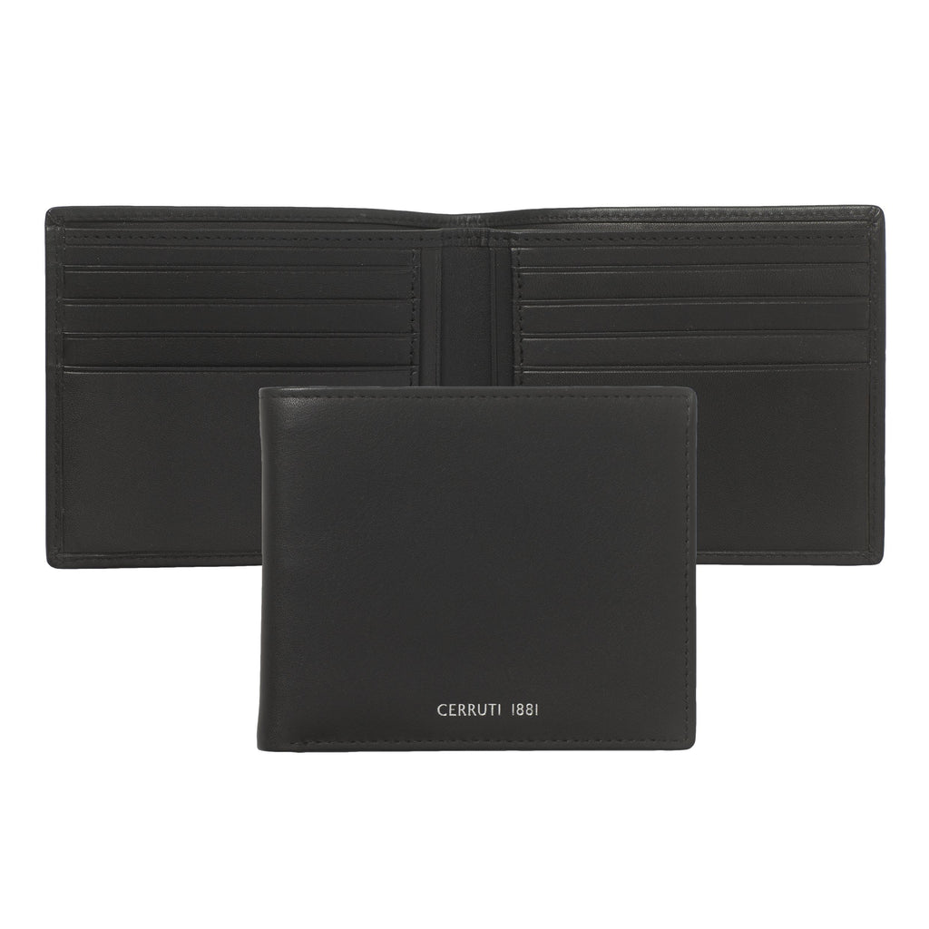 Business travel gift set CERRUTI 1881 Black wallet & luggage tag Zoom