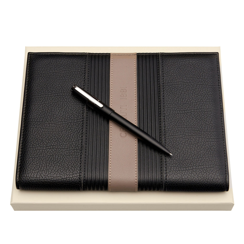 Men's exquisite gift sets CERRUTI 1881  ballpoint pen & A5 folder 