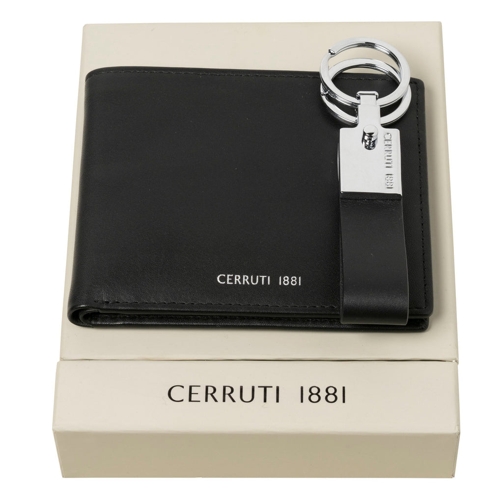 Personlized gift set CERRUTI 1881 Black key ring & wallet Zoom