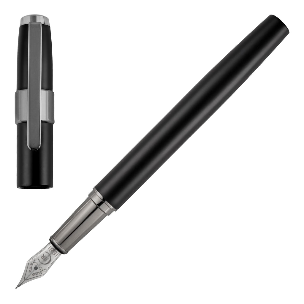 Luxury pen set Cerruti 1881 Black Ballpoint pen & Fountain pen BLOCK