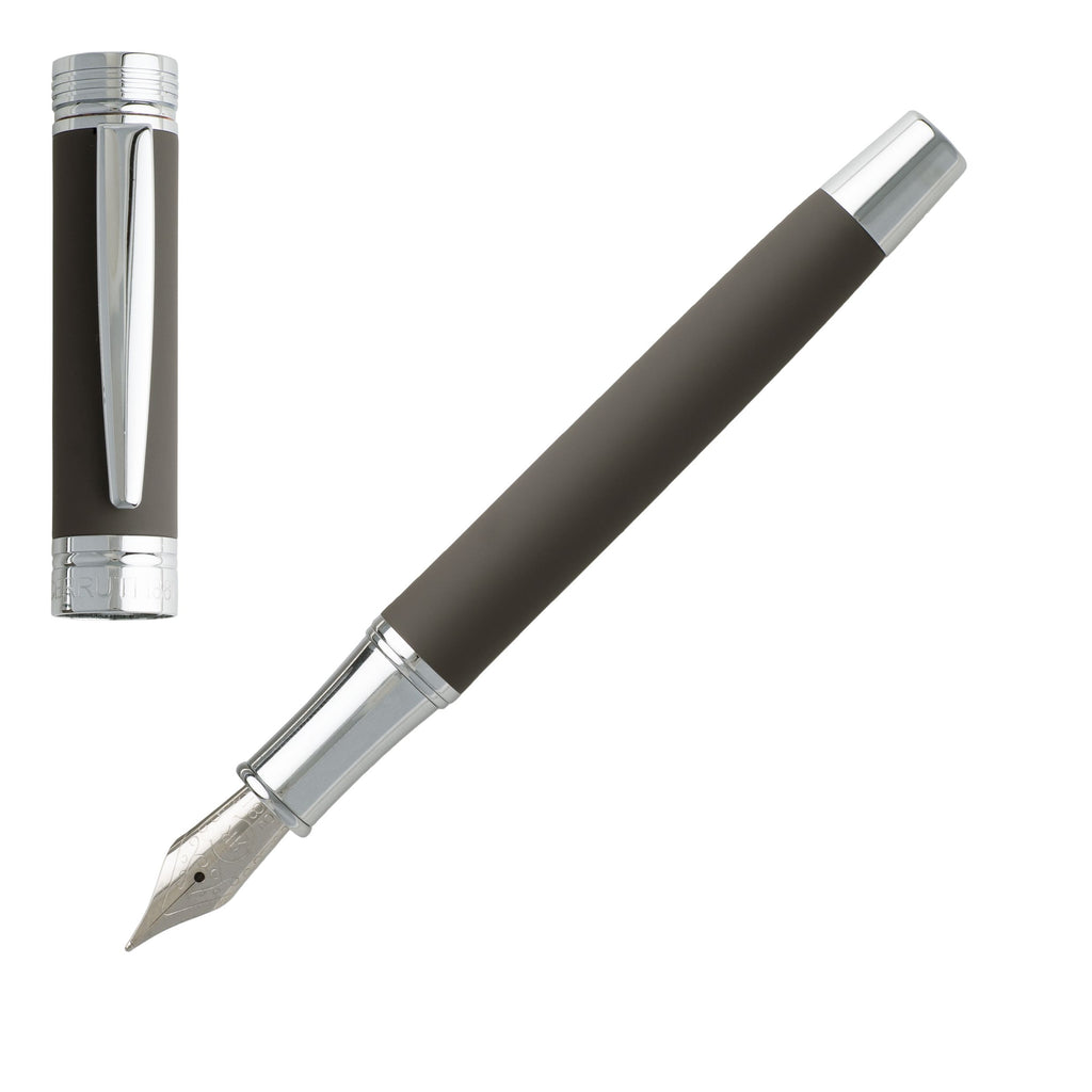 Elegant pen sets CERRUTI 1881 Taupe Rollerball pen & Fountain pen ZOOM