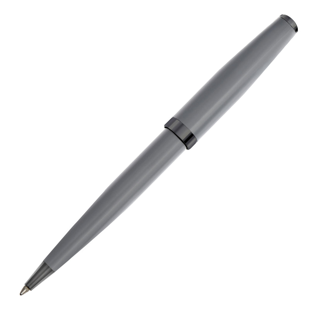 CERRUTI 1881 grey ballpoint pen Islington with gun metal-plated clip