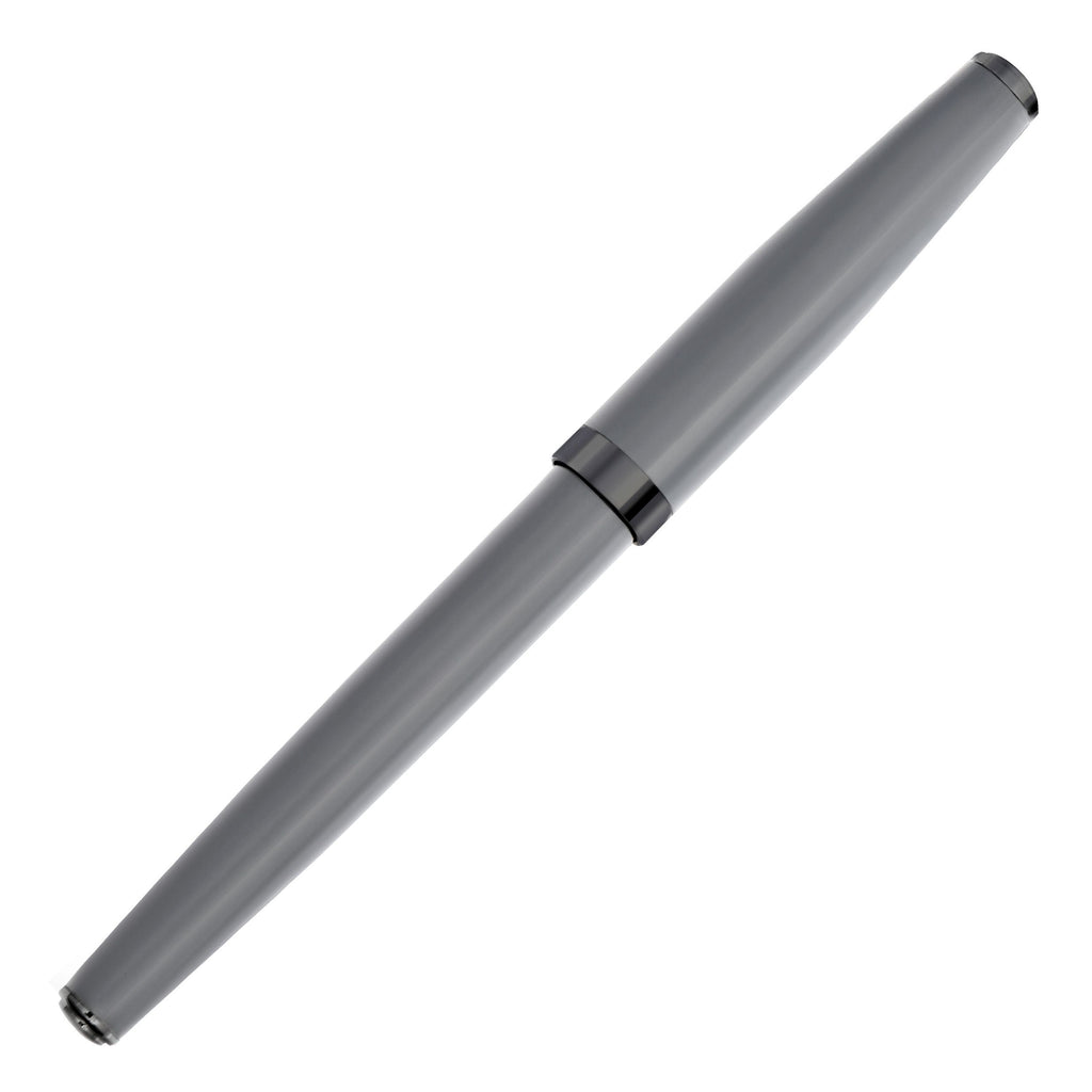 CERRUTI 1881 grey rollerball pen Islington with gun metal plated ring