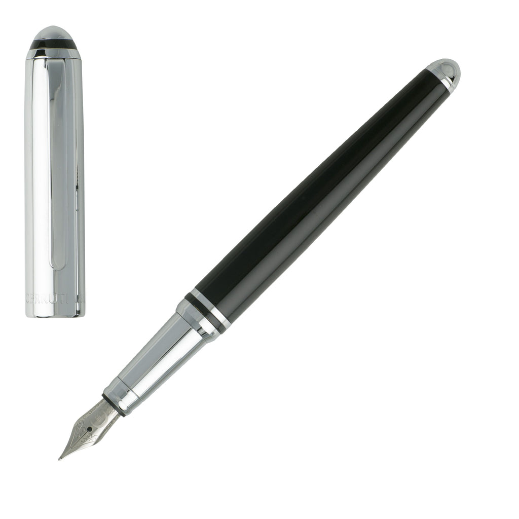 Men's executive sets CERRUTI 1881 Black A4 Note Pad & Fountain Pen