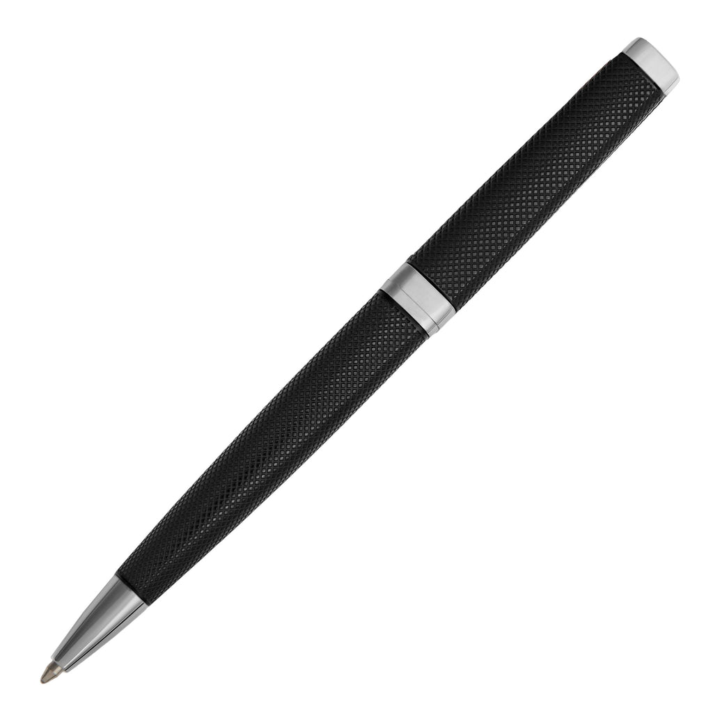 CERRUTI 1881 Black Ballpoint pen Trafalgar in square mesh frame pattern