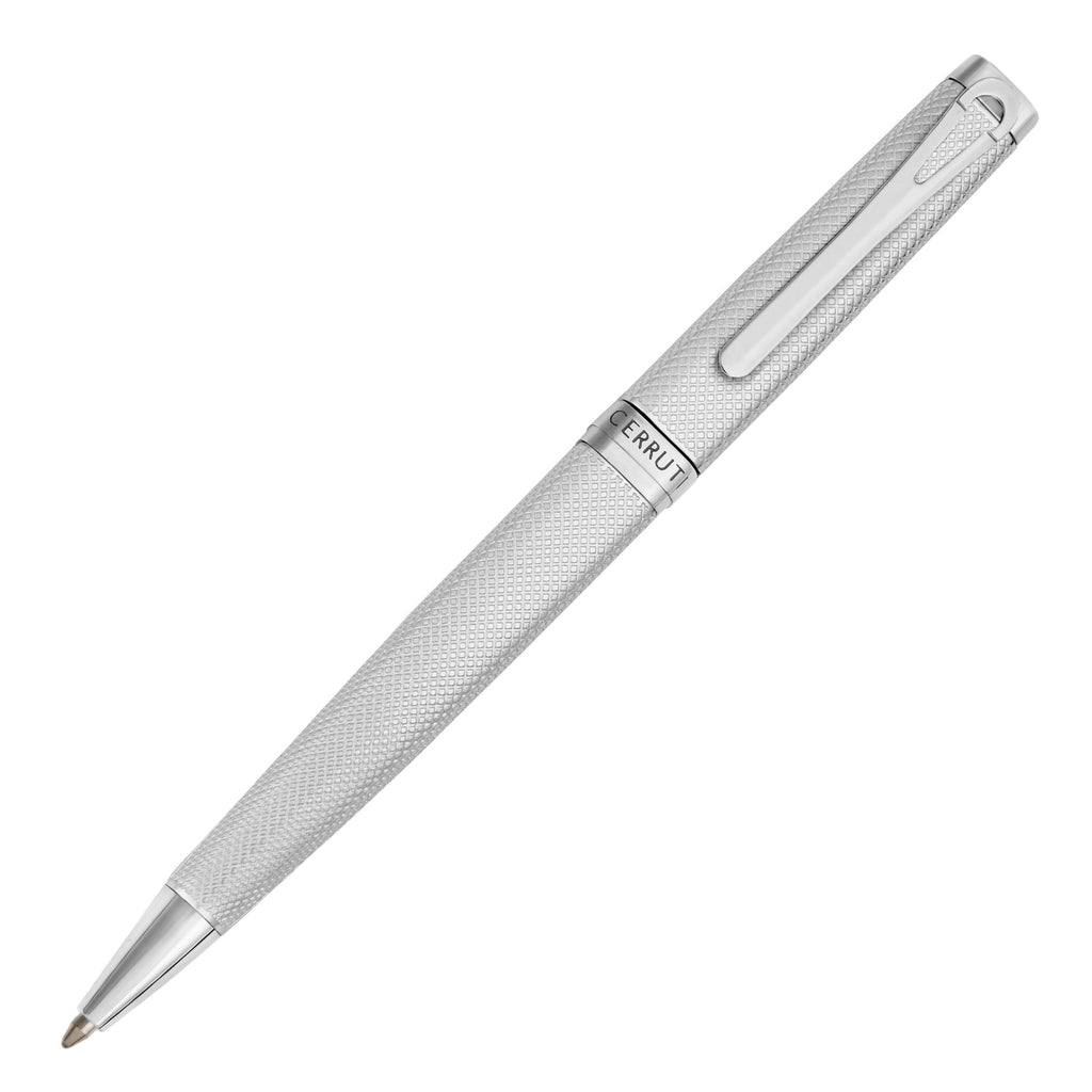 Rectangular elegant pens CERRUTI 1881 Chrome Ballpoint pen Trafalgar