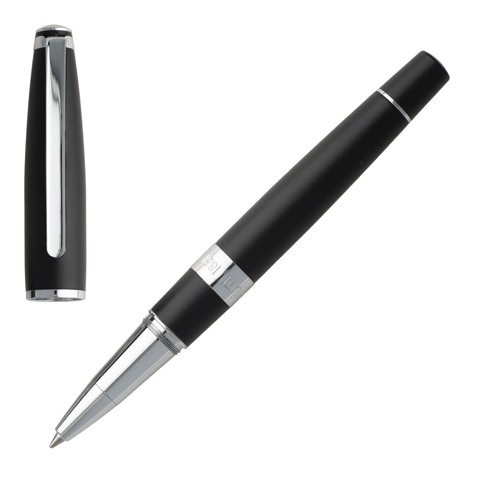 Fine pen set CERRUTI 1881 Black Ballpoint & Rollerball pen Bicolore