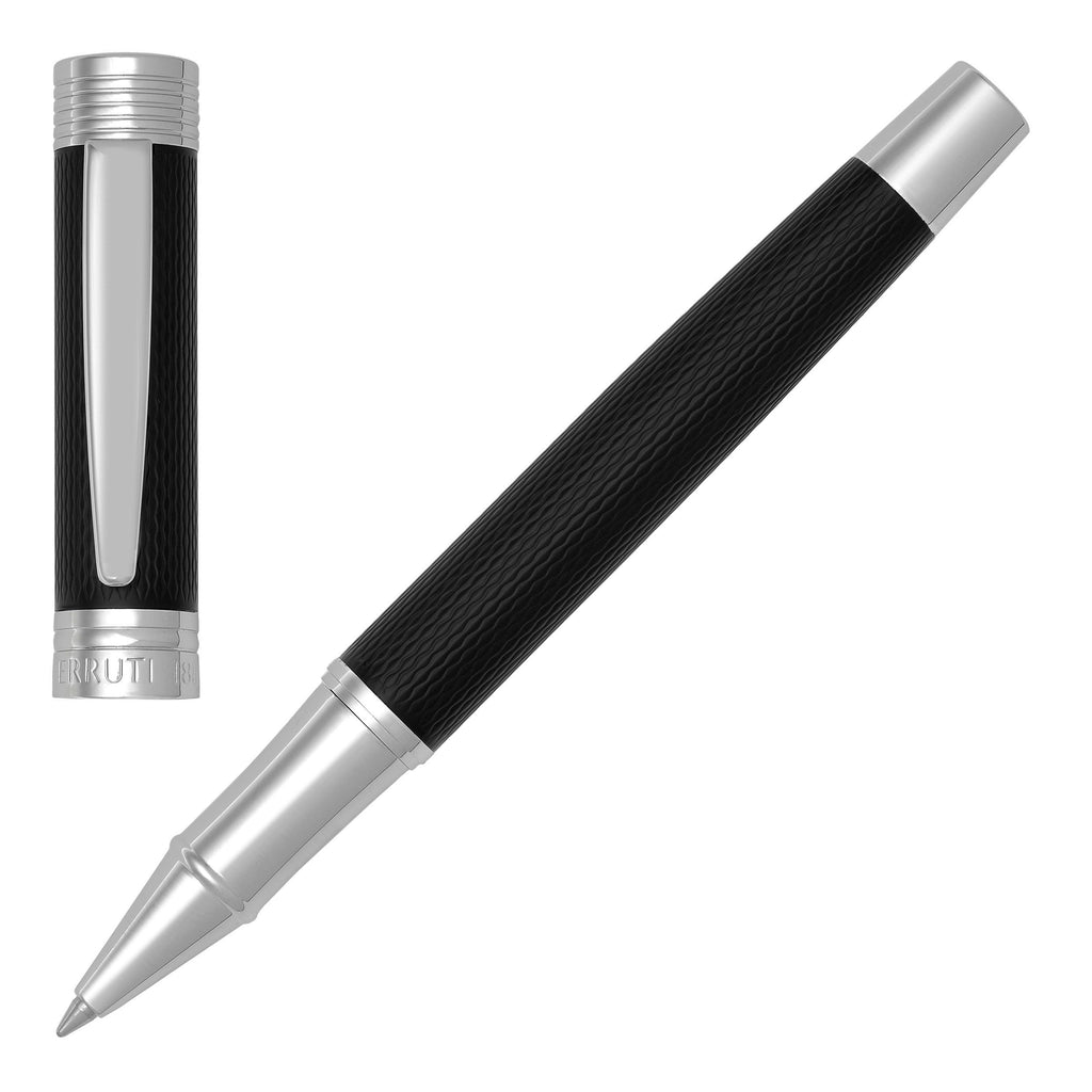 Pen set CERRUTI 1881 Diamond Black ballpoint pen & rollerball pen Zoom
