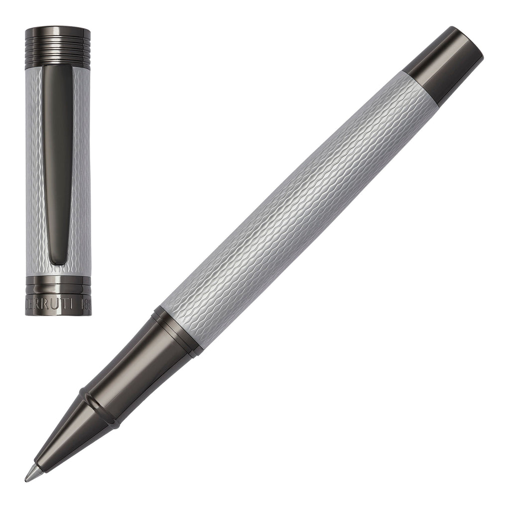 Pen set CERRUTI 1881 Diamond Chrome ballpoint pen & rollerball pen Zoom
