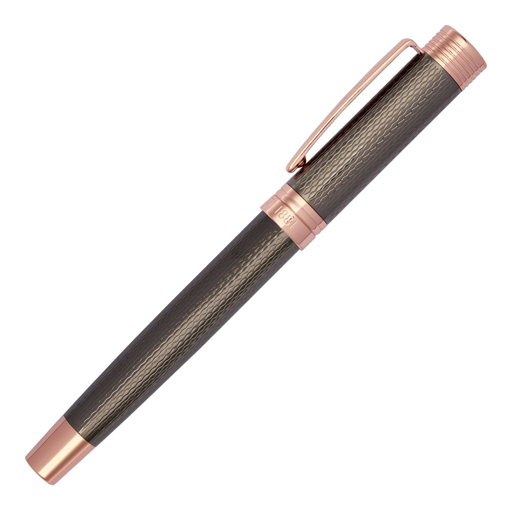   CERRUTI 1881 Rollerball pen in gun diamond engraved texture Zoom