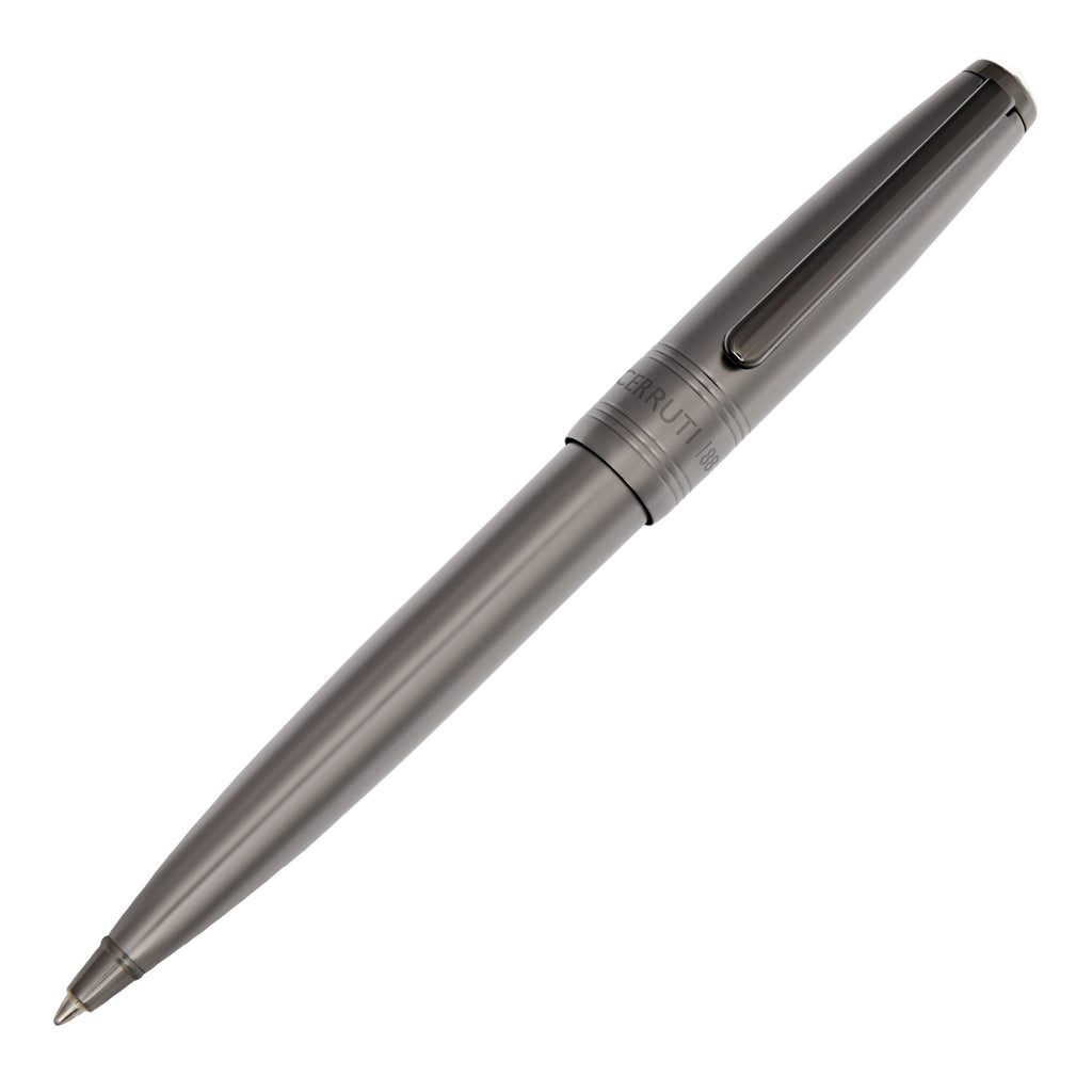 CERRUTI 1881 Ballpoint pen City in matt gun metal finished and trims