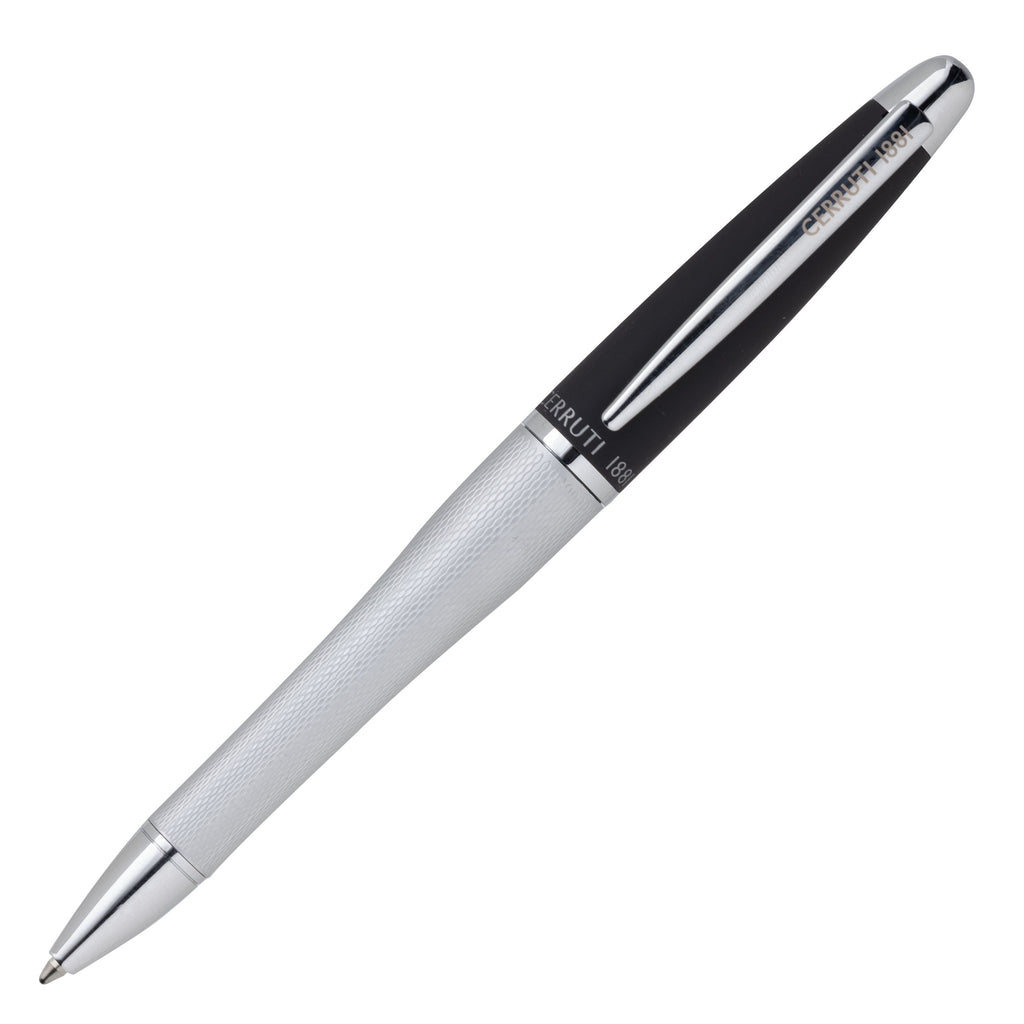 Men's pen sets CERRUTI 1881 Chrome ballpoint pen & fountain pen Oat
