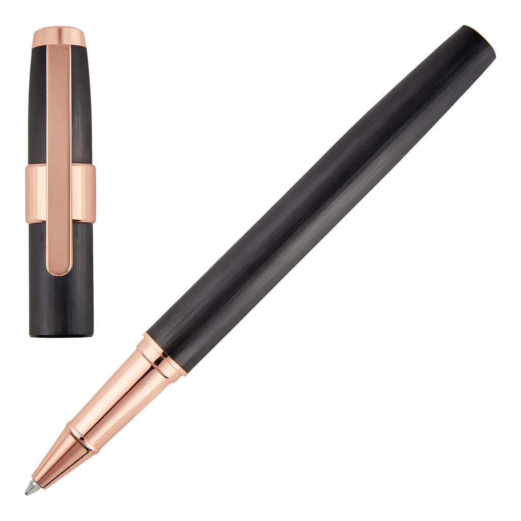 Pen sets Cerruti 1881 brushed black Ballpoint & Rollerball pen BLOCK