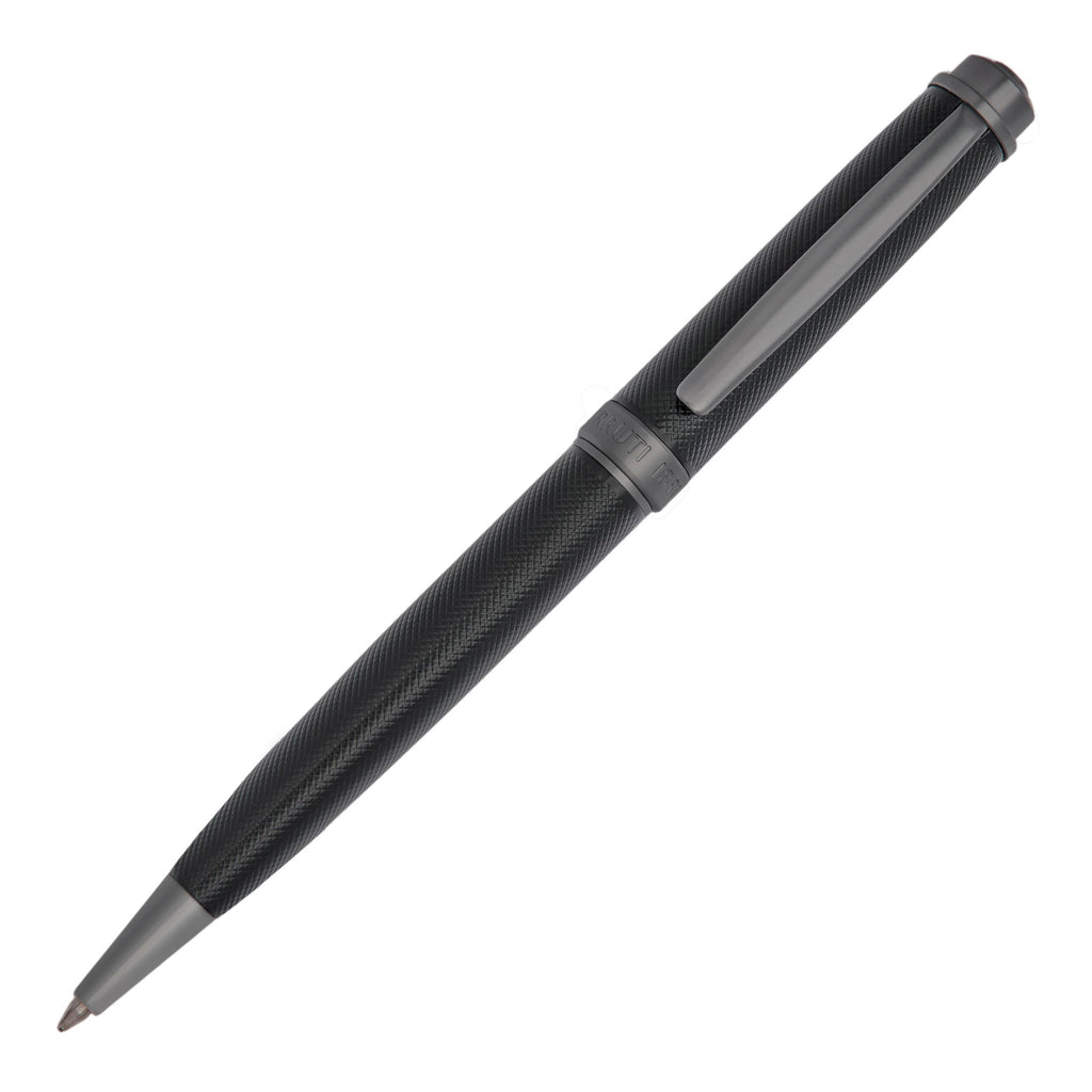 CERRUTI 1881 black-plated ballpoint pen Belgravia with metal CRR logo