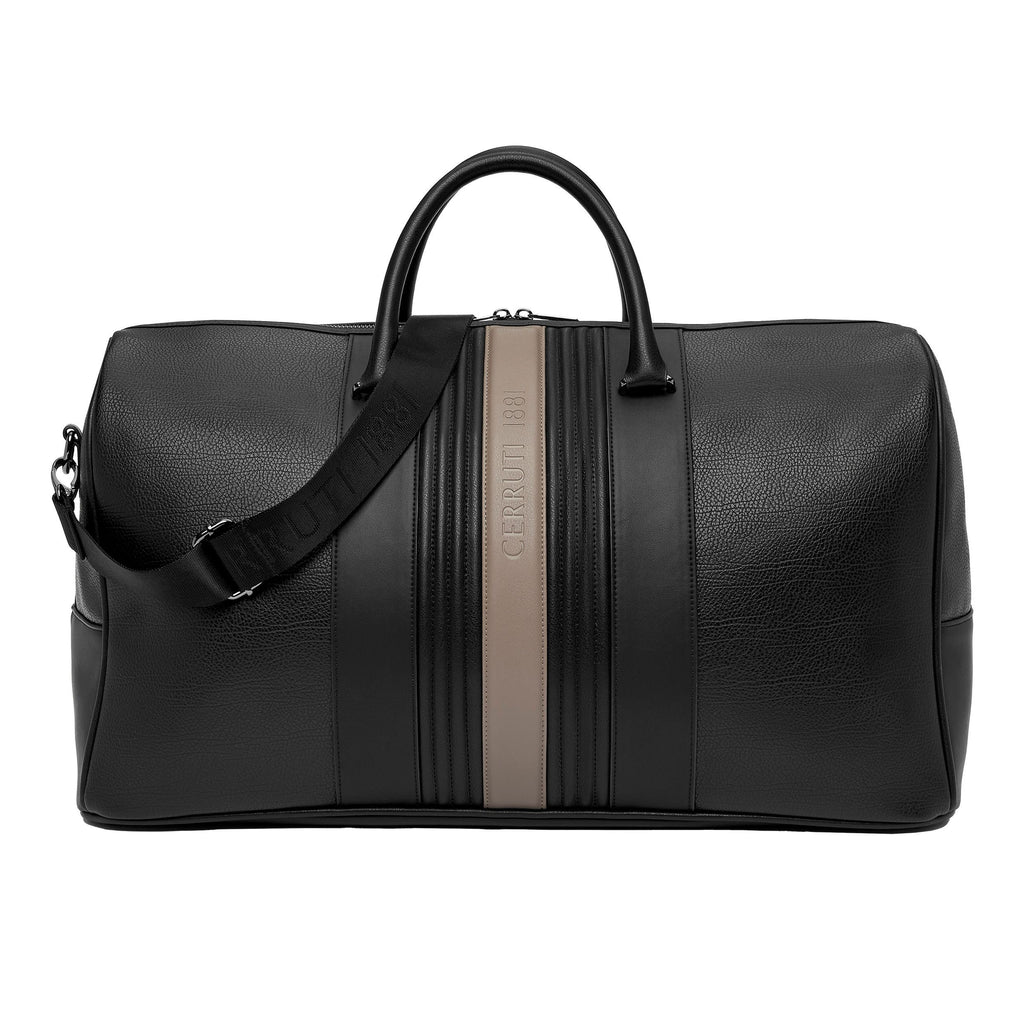  Exquisite luggage & bags CERRUTI 1881 Taupe & Black Travel bag Delano 