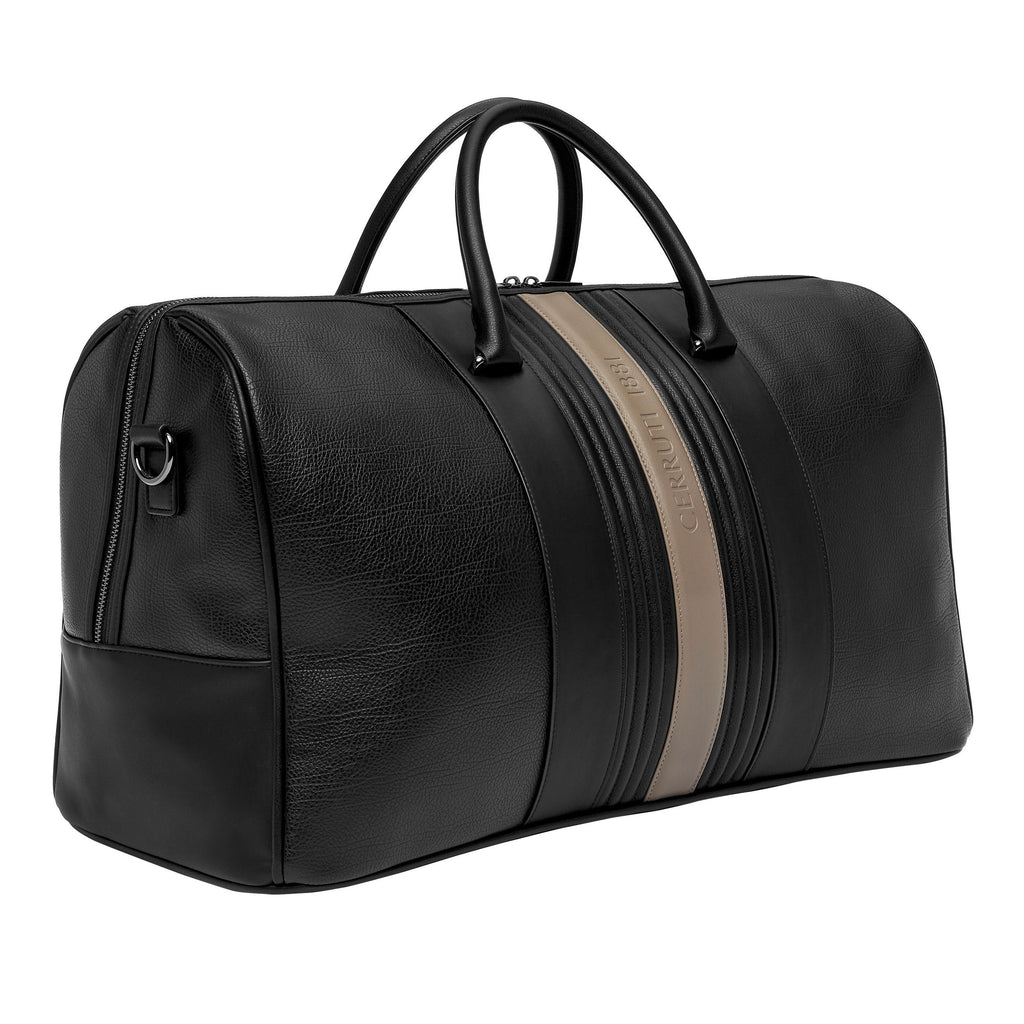  Exquisite luggage & bags CERRUTI 1881 Taupe & Black Travel bag Delano 