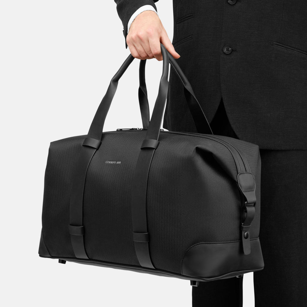 Weekend bags CERRUTI 1881 Black Stylish Nylon Travel bag Holborn