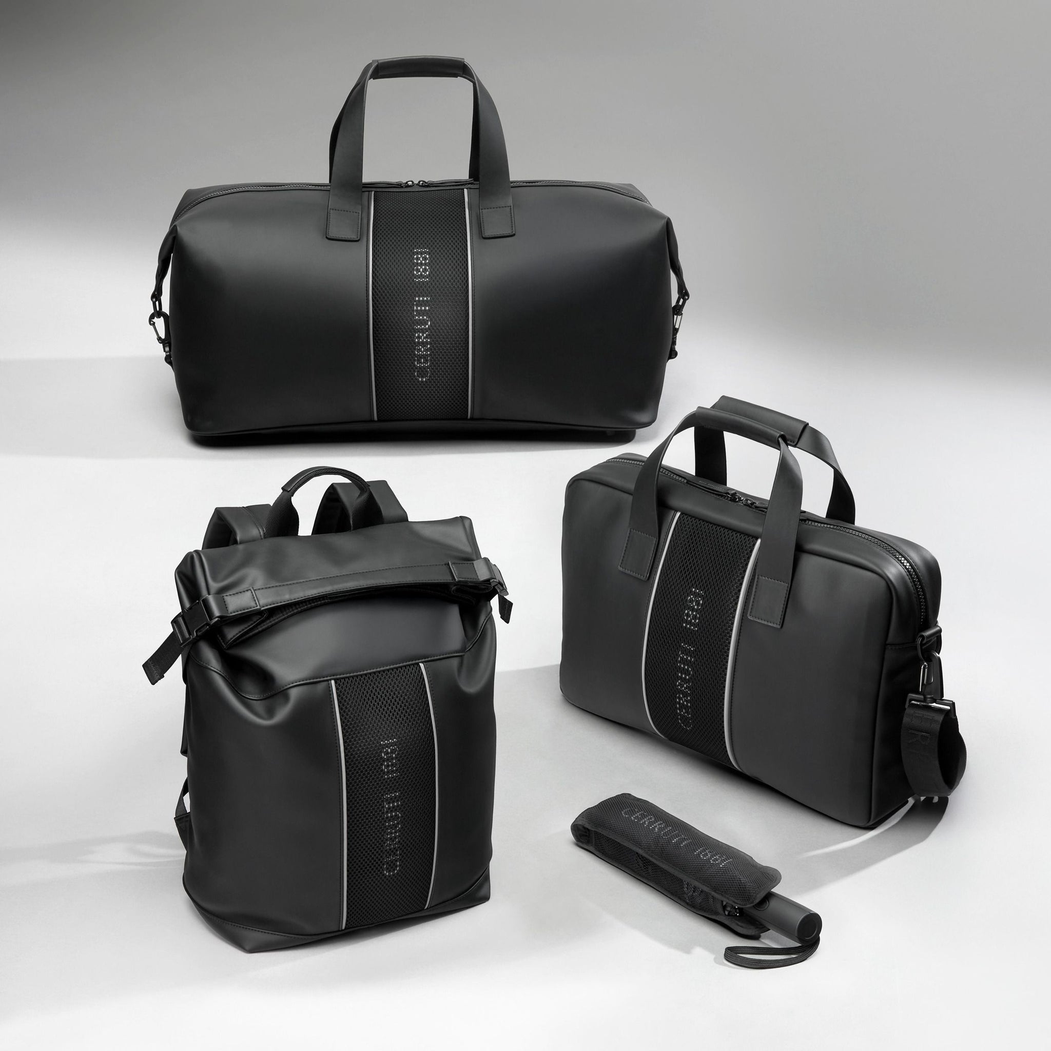 CERRUTI 1881 Black Travel bag Islington with oversized logo in