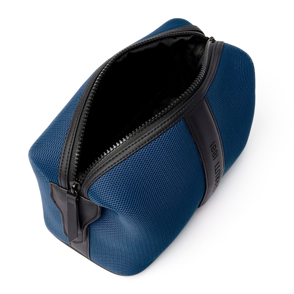 Men's travel storage bags CERRUTI 1881 trendy Blue Cosmetic case Mesh 