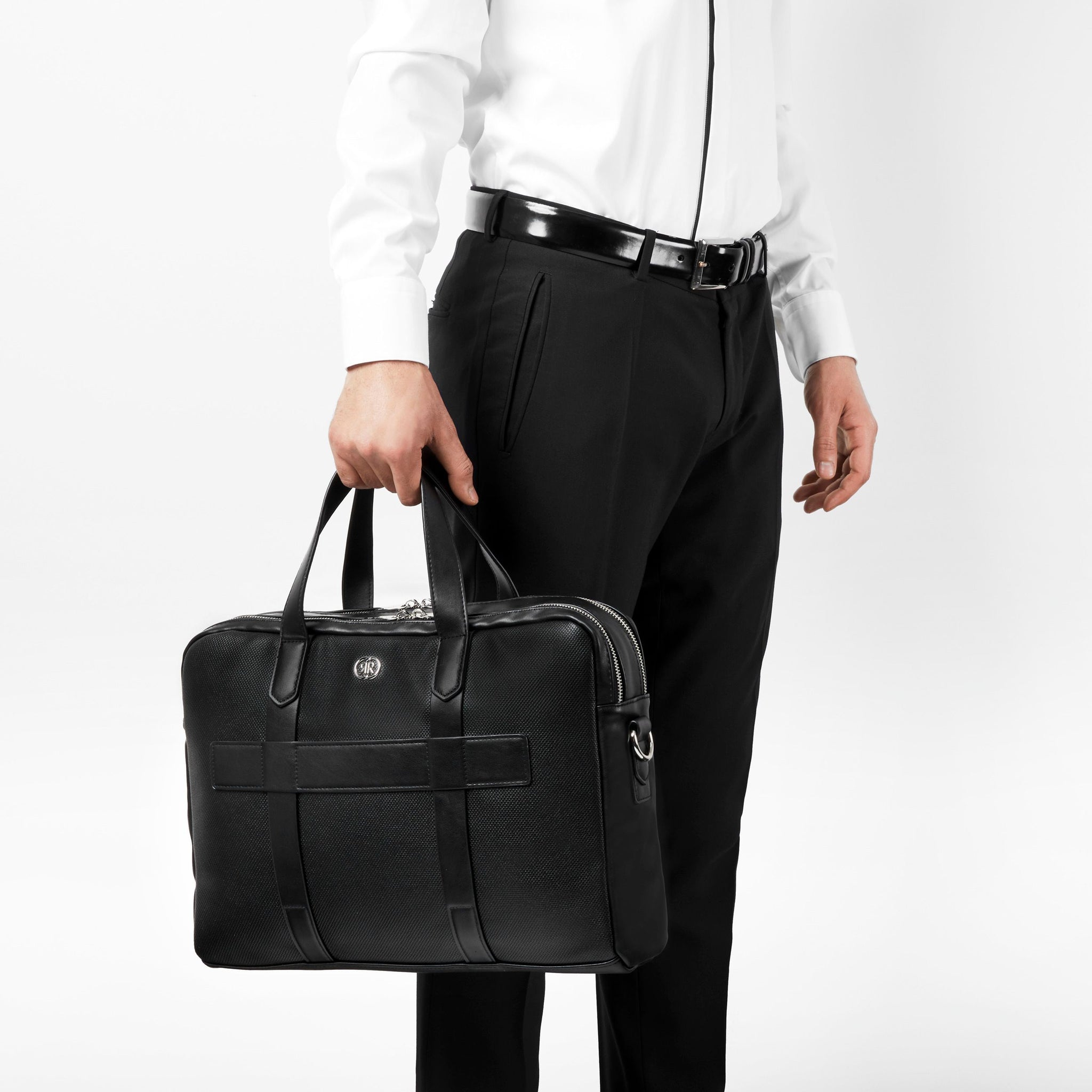 Cerruti 1881 by Nino Cerruti For men. black document bag Regent