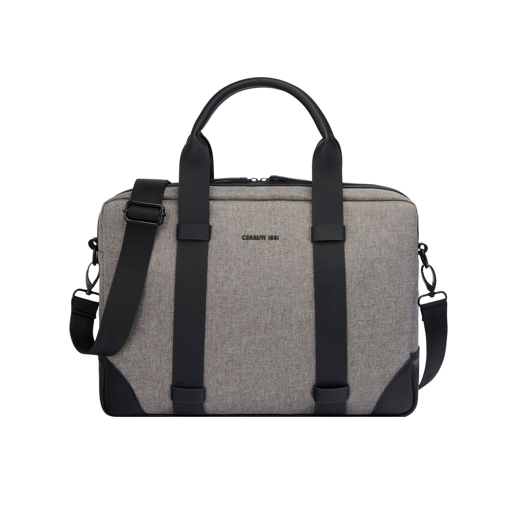 CERRUTI 1881 Light Grey Document bag Holborn with laptop compartment 