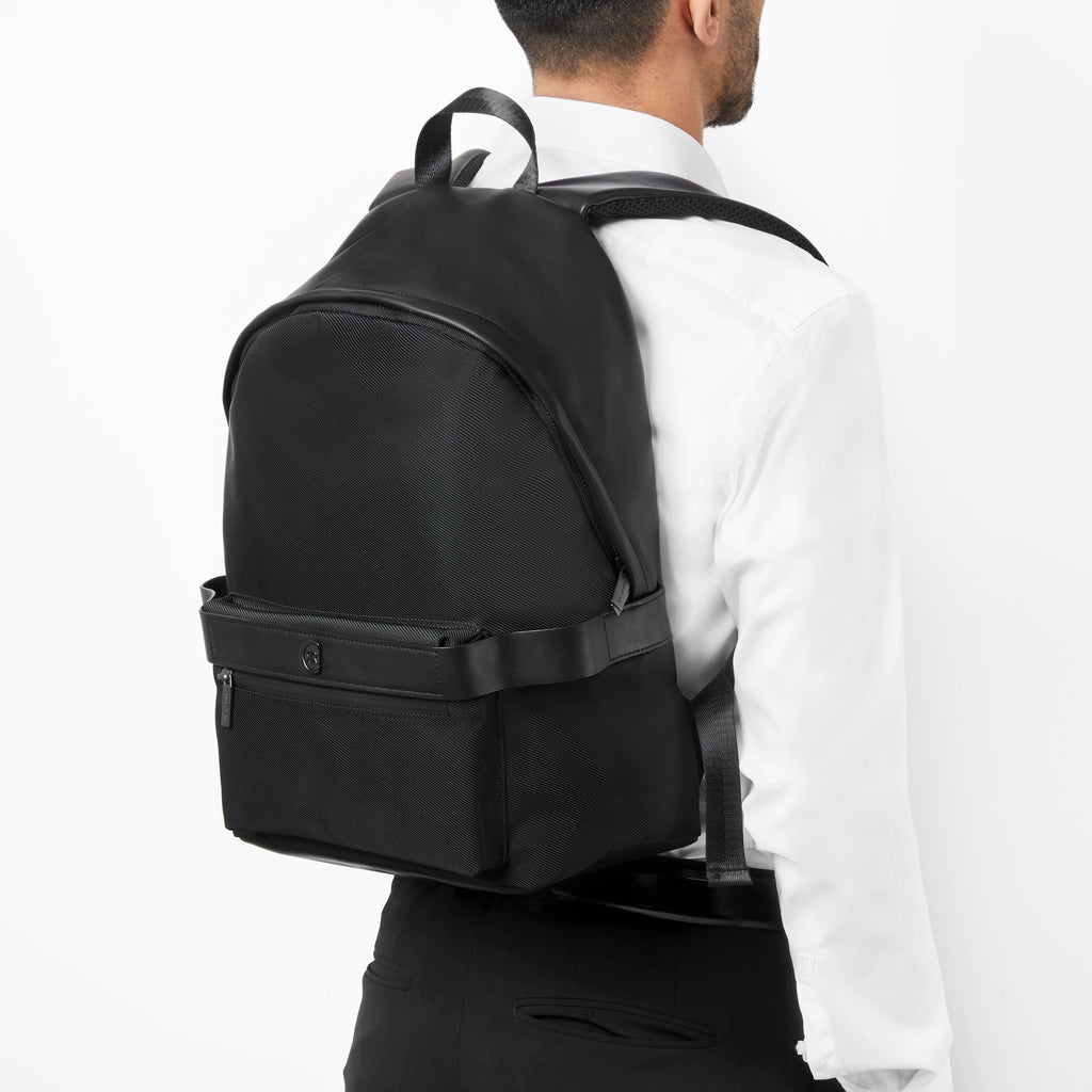  Men's elegant backpacks Cerruti 1881 black travel backpack Bond 