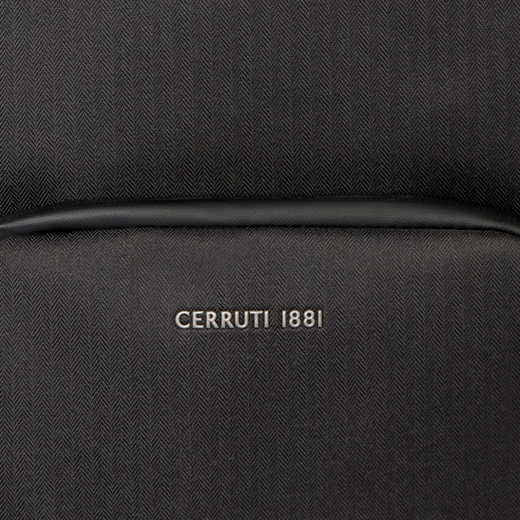 CERRUTI 1881 Black Nylon Travel Backpack Holborn with zipper
