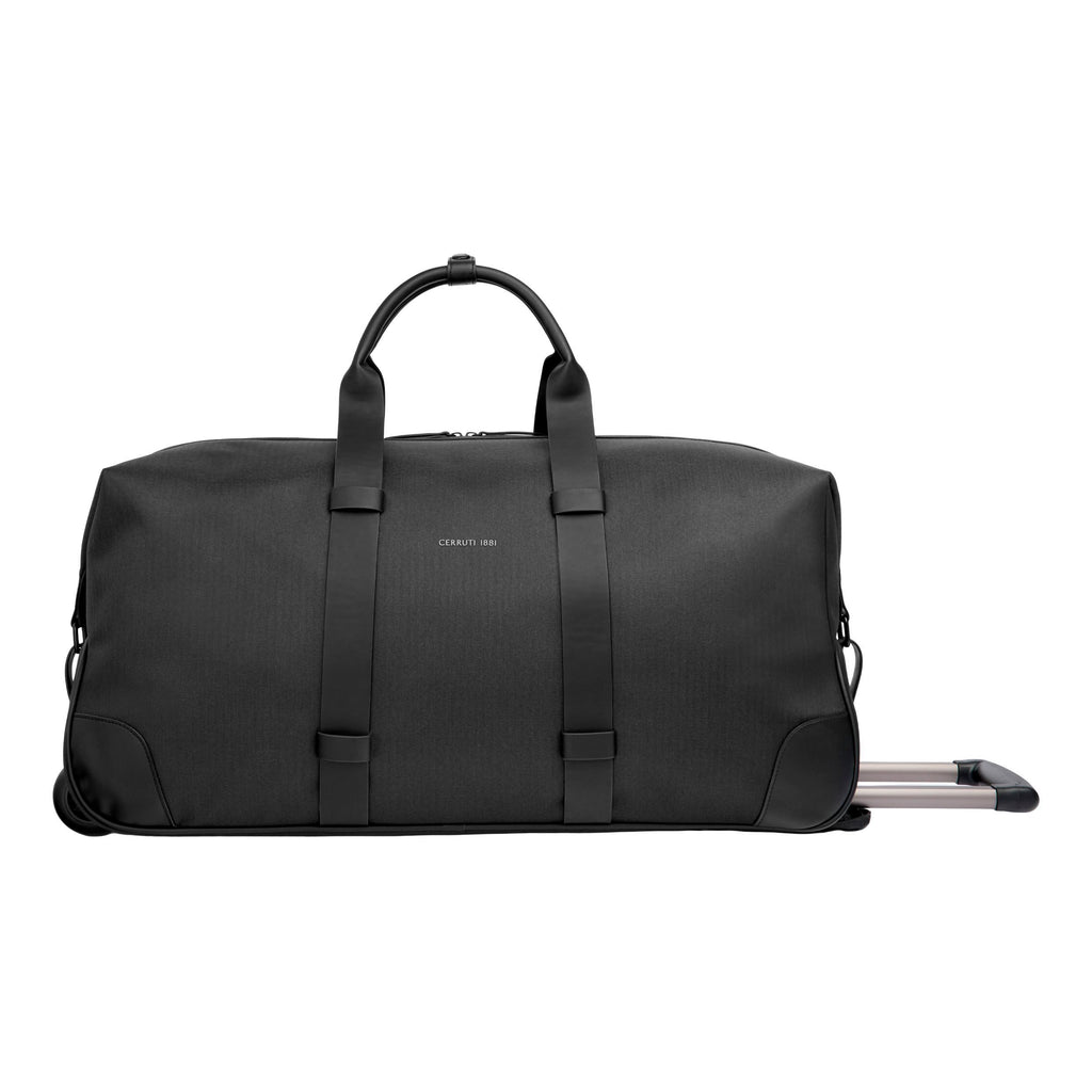 Men's travel suitcases CERRUTI 1881 Black Trolley Holborn with 2 wheels