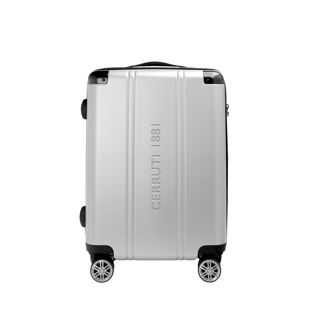 Travel suitcases CERRUTI 1881 trolley City in chrome-finished and 4 wheels