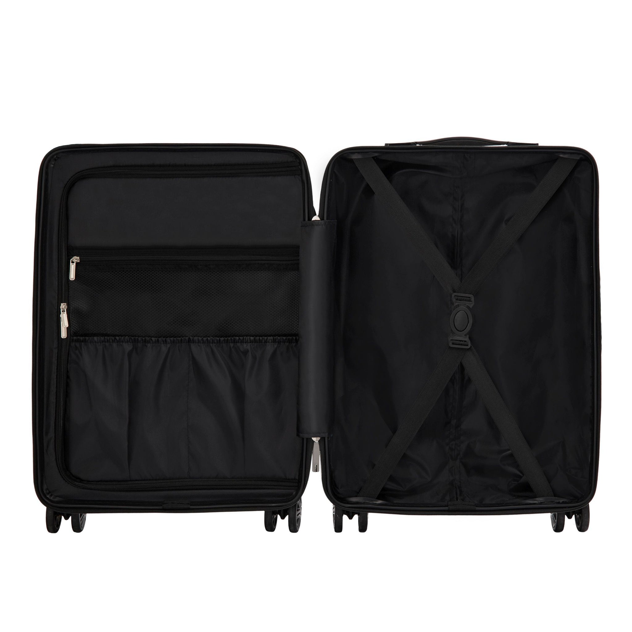 Travel suitcases CERRUTI 1881 trolley City in chrome-finished and