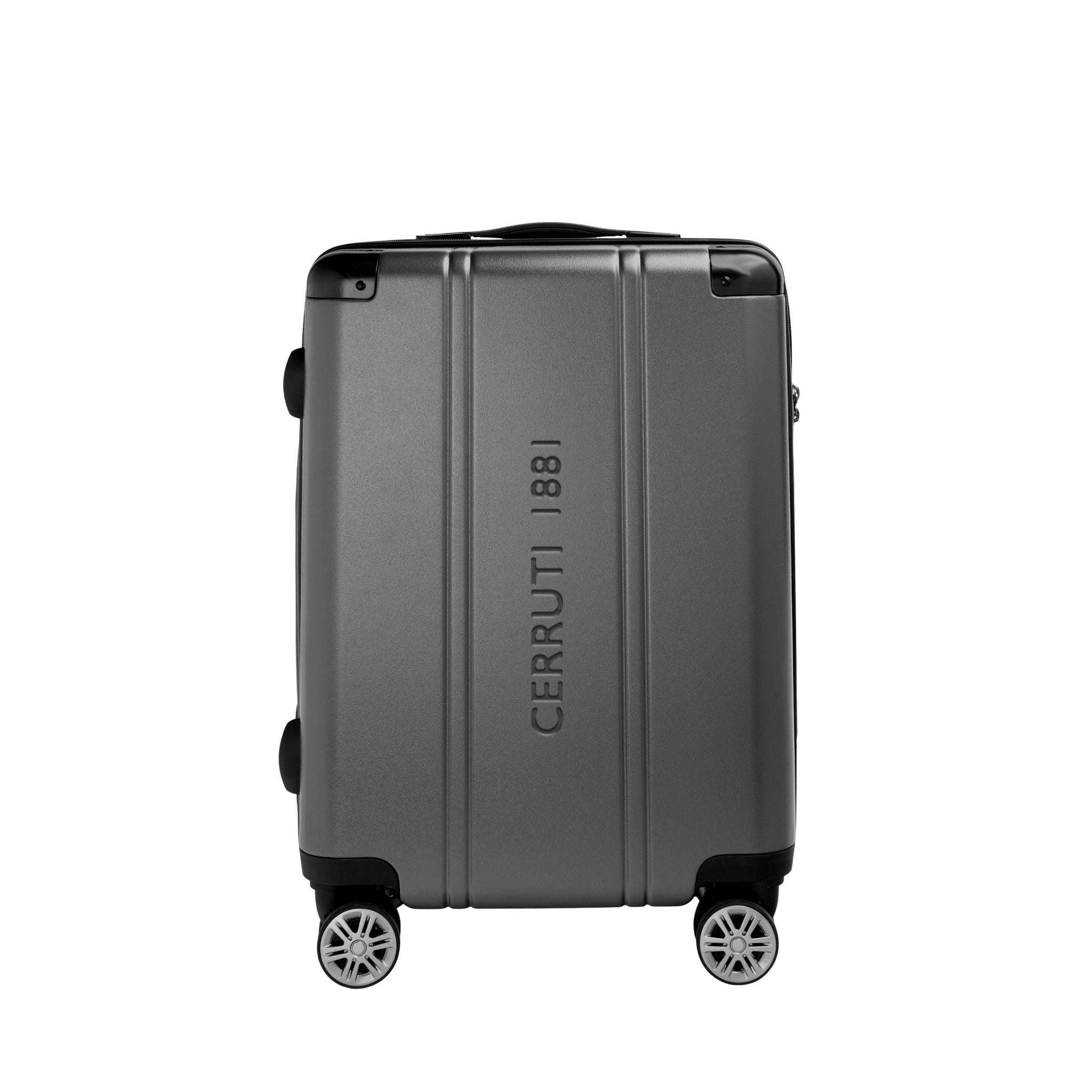 Hard top suitcases CERRUTI 1881 gun-plated 4 wheels Travel Trolley