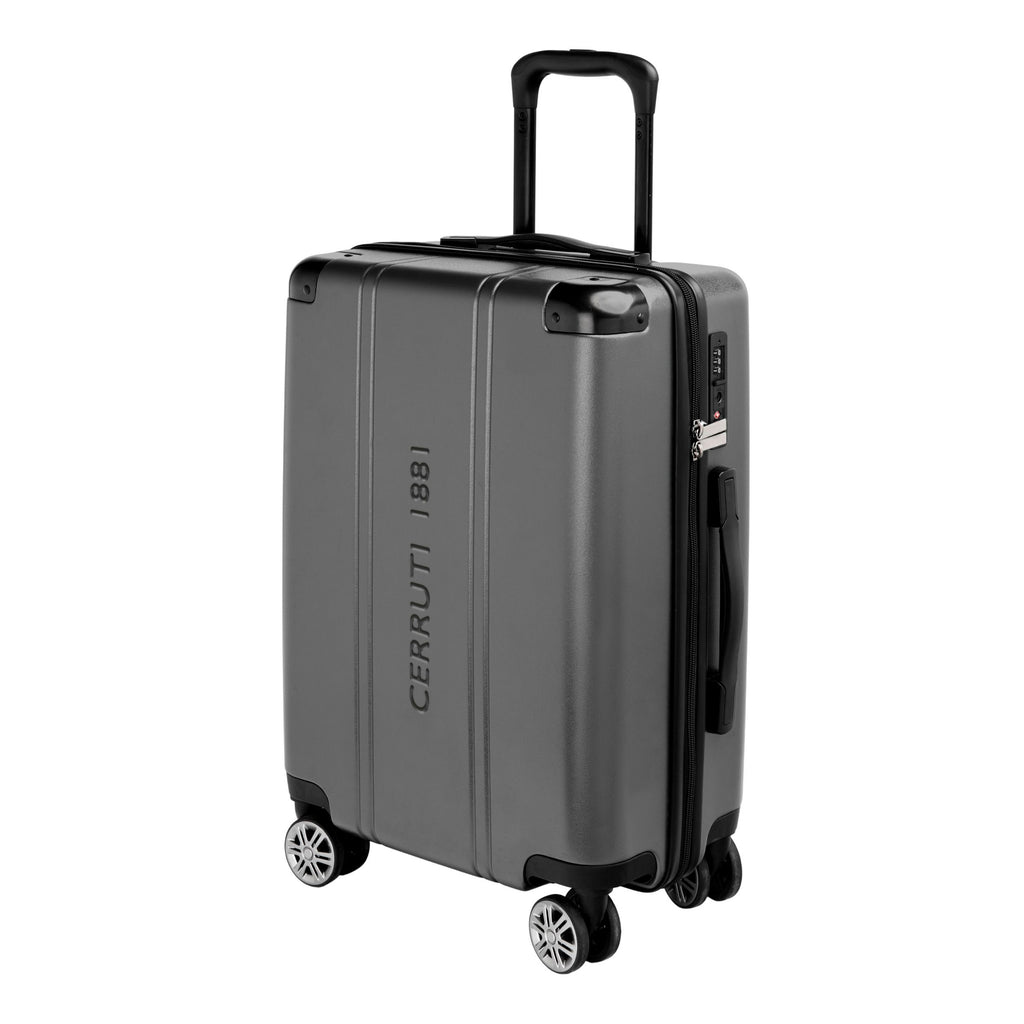 Hard top suitcases CERRUTI 1881 gun-plated 4 wheels Travel Trolley City 