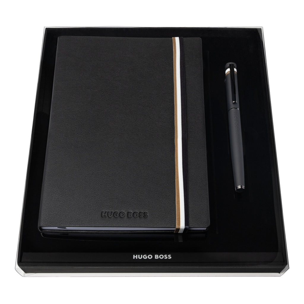 Premium gift set HUGO BOSS Rollerball pen & A5 Note Pad