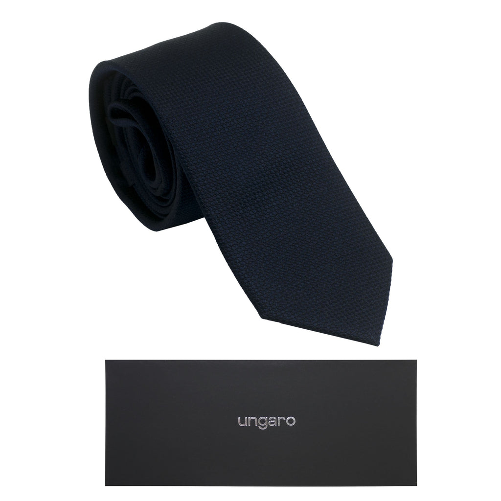 Designer ties for men Ungaro blue silk tie Uomo