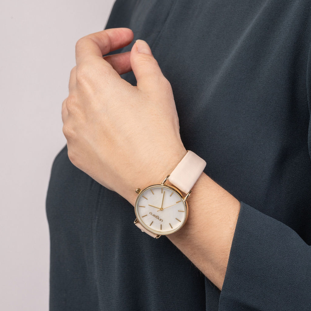 Cacharel watch Paola in Off-white leather strap for Mother's Day in HK