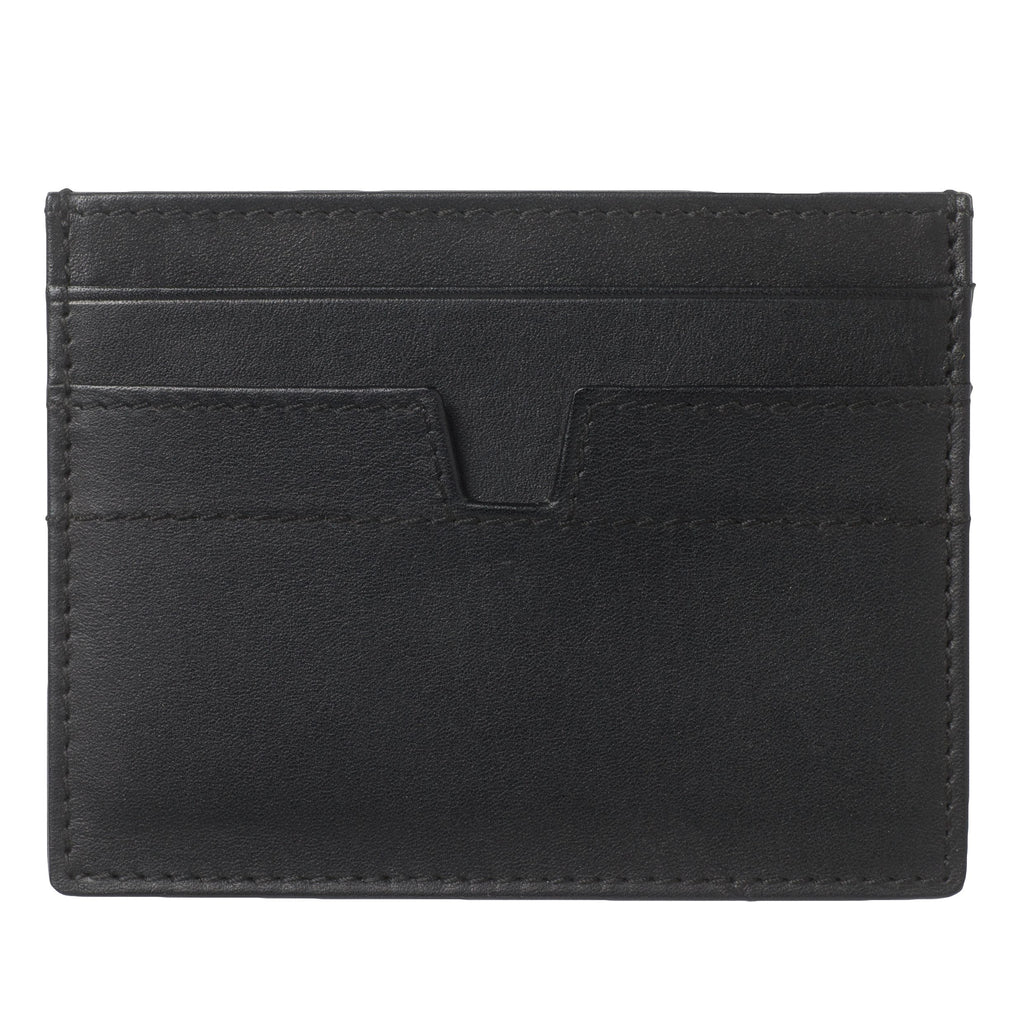 Customized Black Leather Card holder Sintra with personalized logo