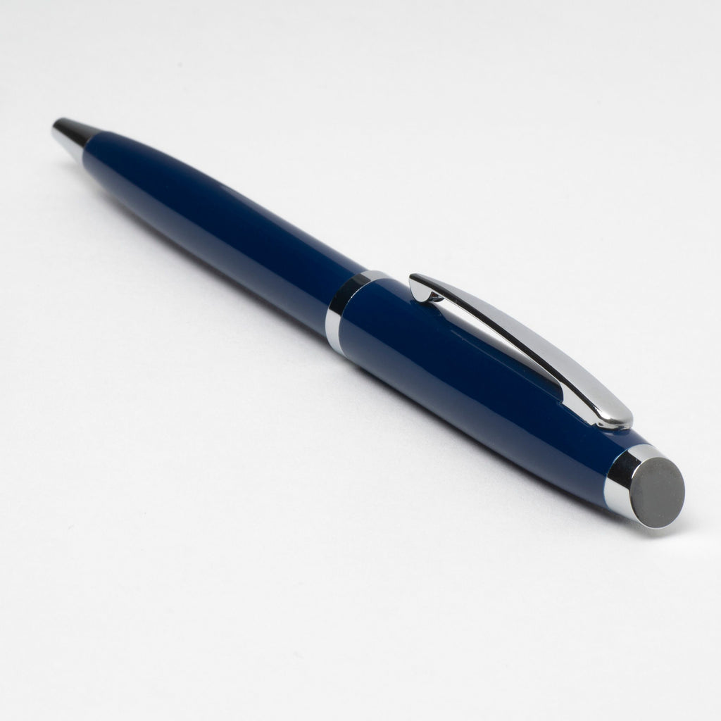 Anniversary gifts Dark Blue Ballpoint pen Porto with customized logo