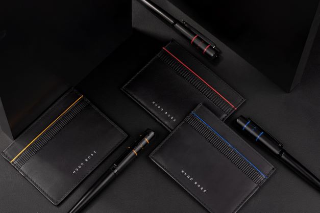   Men's Elegant gift sets HUGO BOSS Khaki Ballpoint pen & Card holder 