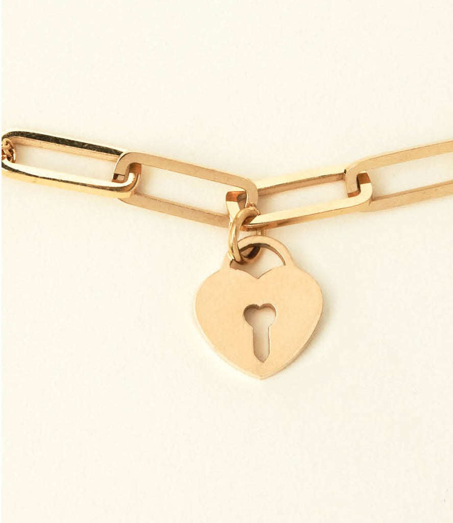  Womens Luxury jewelry Cacharel Bracelet Clemence with heart shape lock