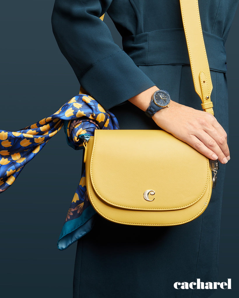  Women designer handbags Cacharel fashion yellow lady bag Albane 