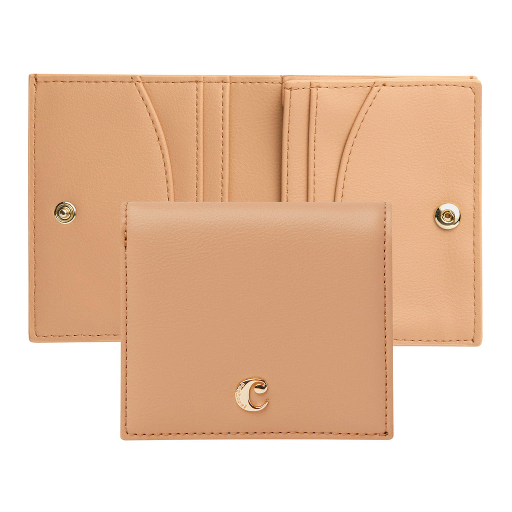  Cacharel lady wallet Albane nude with C shape gold metal logo