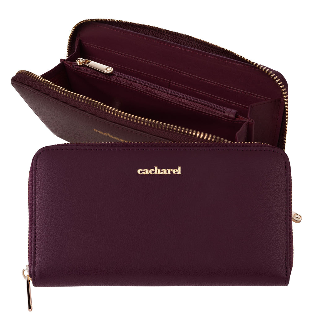  Designer gifts for her Cacharel burgundy lady wallet Timeless 