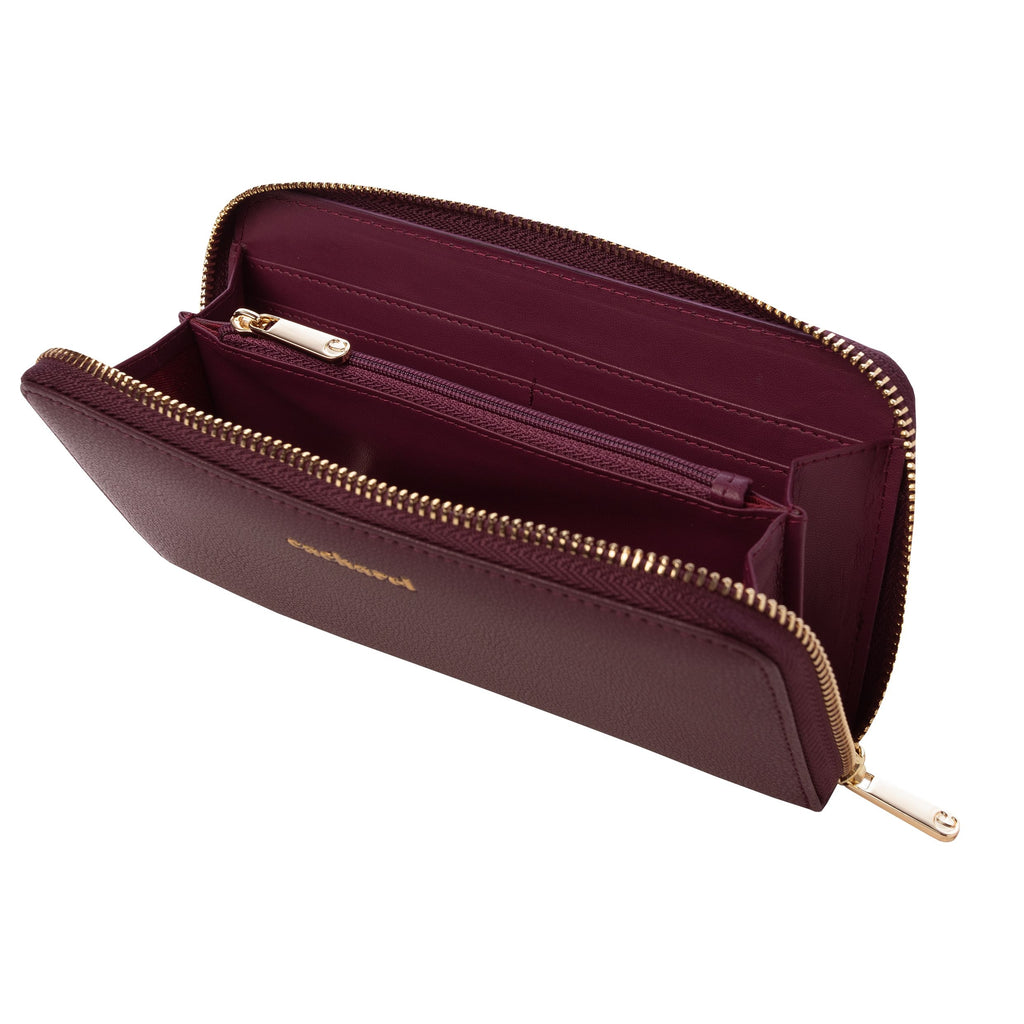  Designer gifts for her Cacharel burgundy lady wallet Timeless 