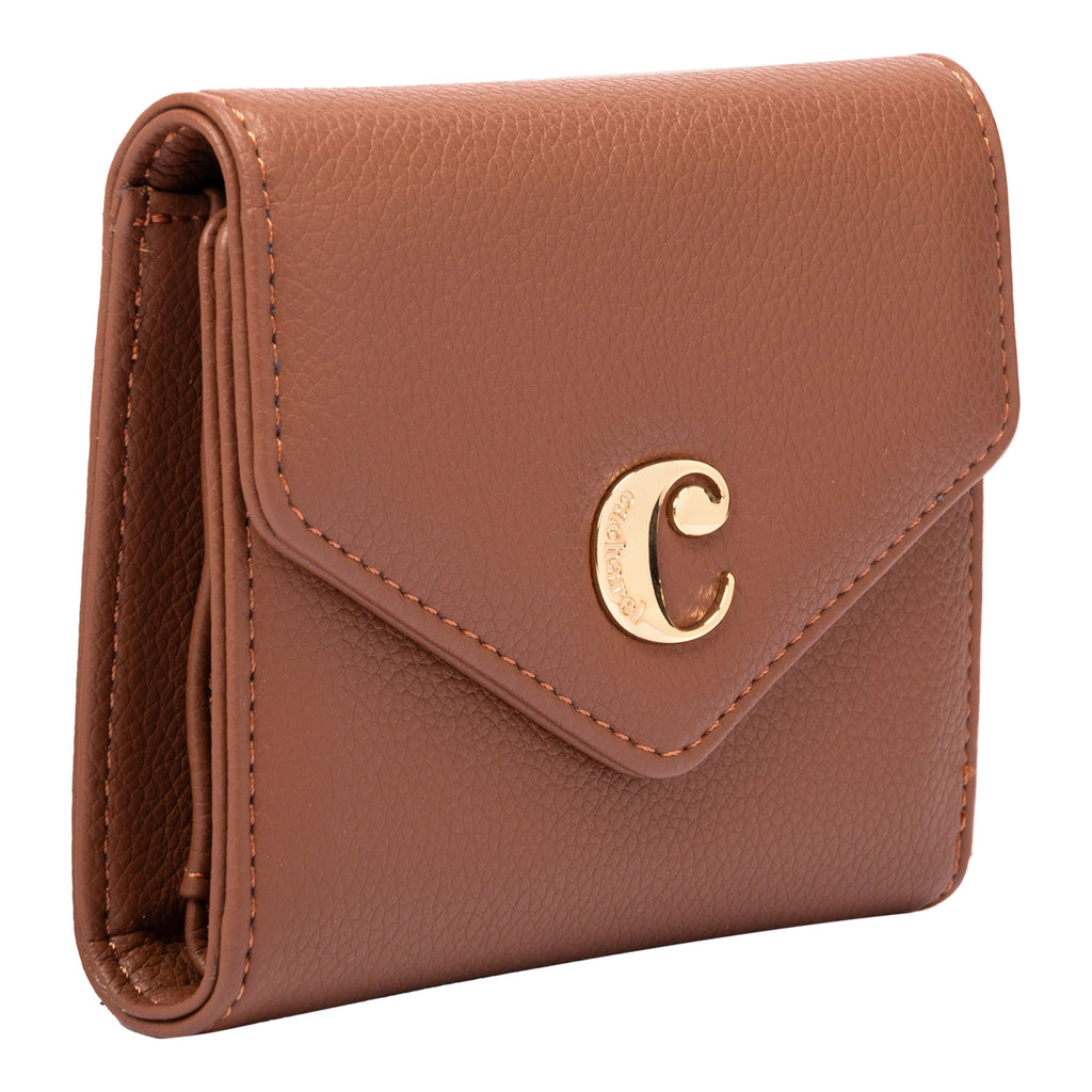  Luxury corporate gift for Cacharel lady wallet Alma in camel color