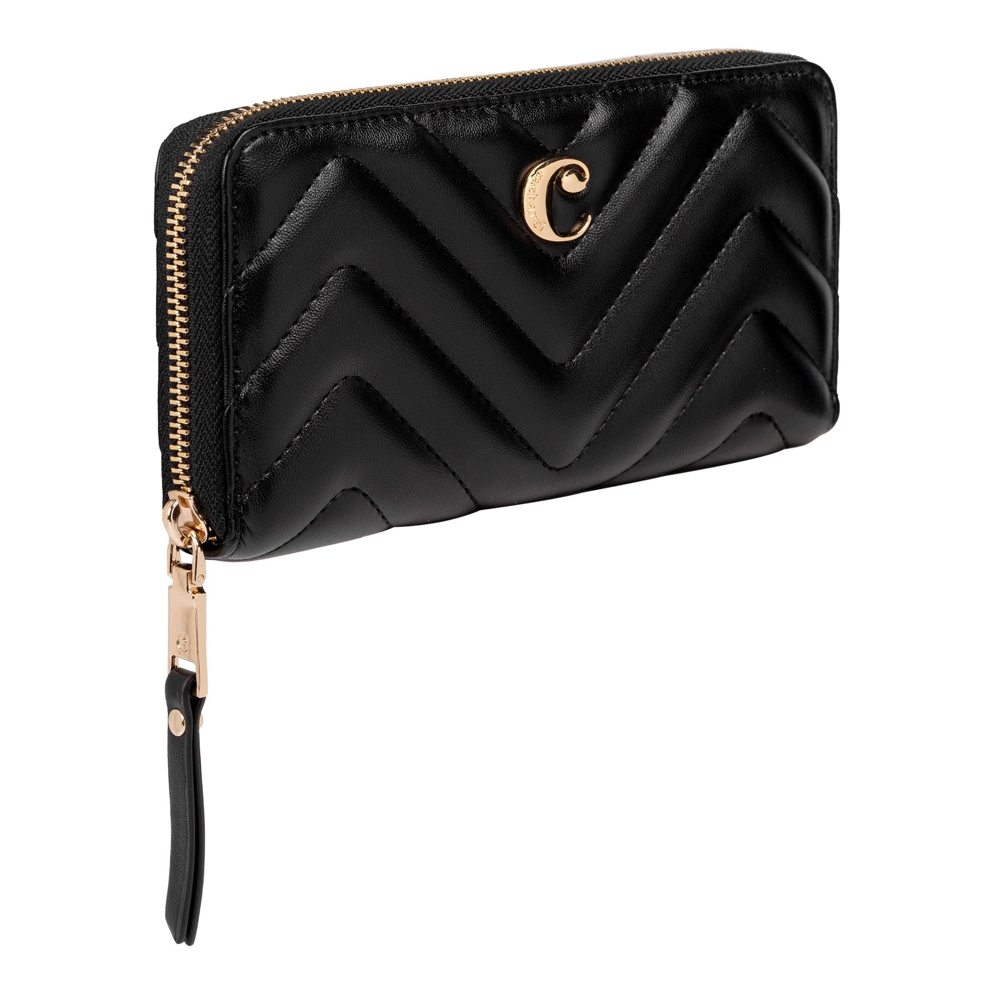 Luxury designer wallets Cacharel Fashion Black Travel wallet Odeon