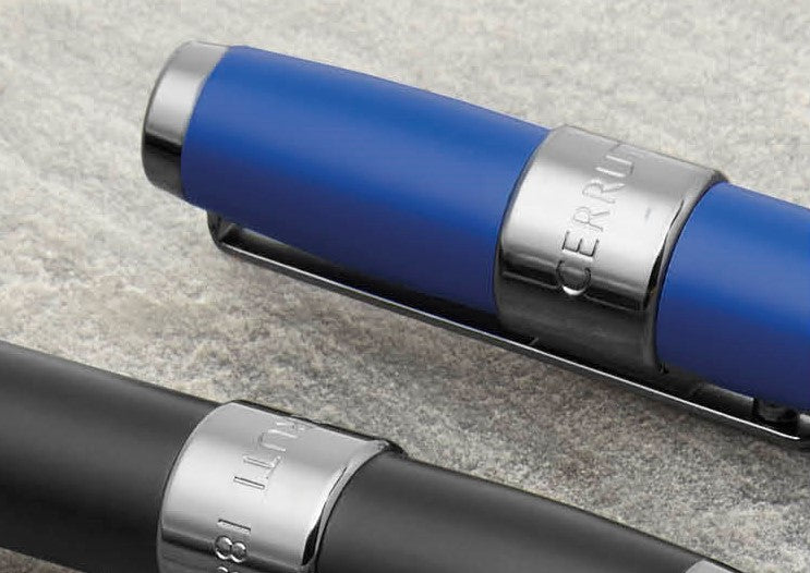 Men's designer pen CERRUTI 1881 Bright Blue Ballpoint pen BLOCK